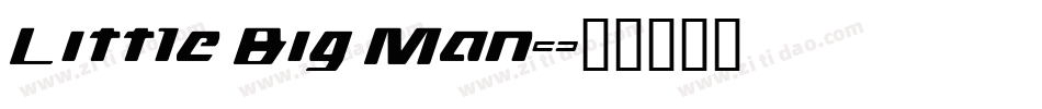 Little Big Man字体转换
